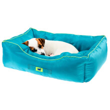 Ferplast Waterproof Washable Dog Bed, Medium, Blue, 66 x 50 x 20 cm