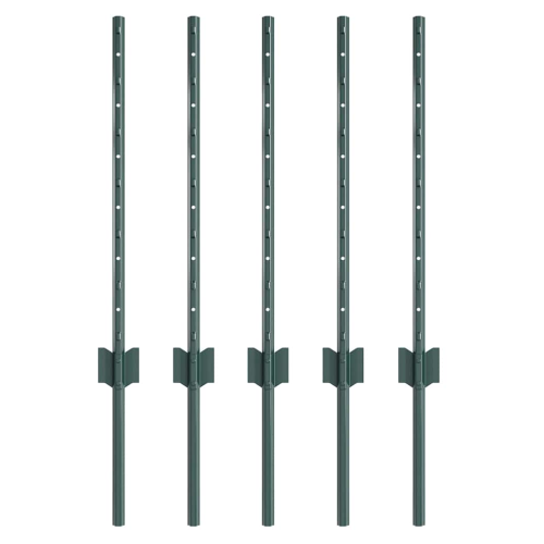 VidaXL vidaXL Eingebetteter Zaunpfosten 5 Stk. Grün 100 cm 1