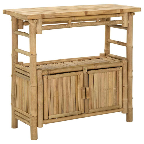VidaXL vidaXL Console Table with Shelf Natural 80 x 35 x 75 cm Bamboo 1