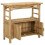 VidaXL vidaXL Console Table with Shelf Natural 80 x 35 x 75 cm Bamboo 3