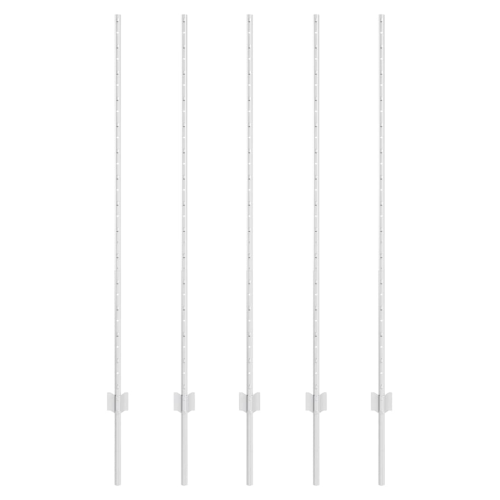 VidaXL vidaXL Eingebetteter Zaunpfosten 5 Stk. Silber 180 cm 1