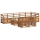 VidaXL vidaXL Sofa Sets 9 pcs Natural Solid Acacia Wood 4