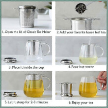 2025 Classic Original Tea Infuser | Tea Infuser Cup | 18/8 Stainless Steel Loose Leaf Tea Mold | Best tea