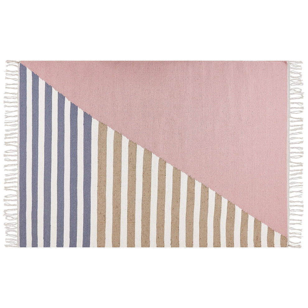Beliani Rug Engiz Multicolour 140 X 200 Cm Wool