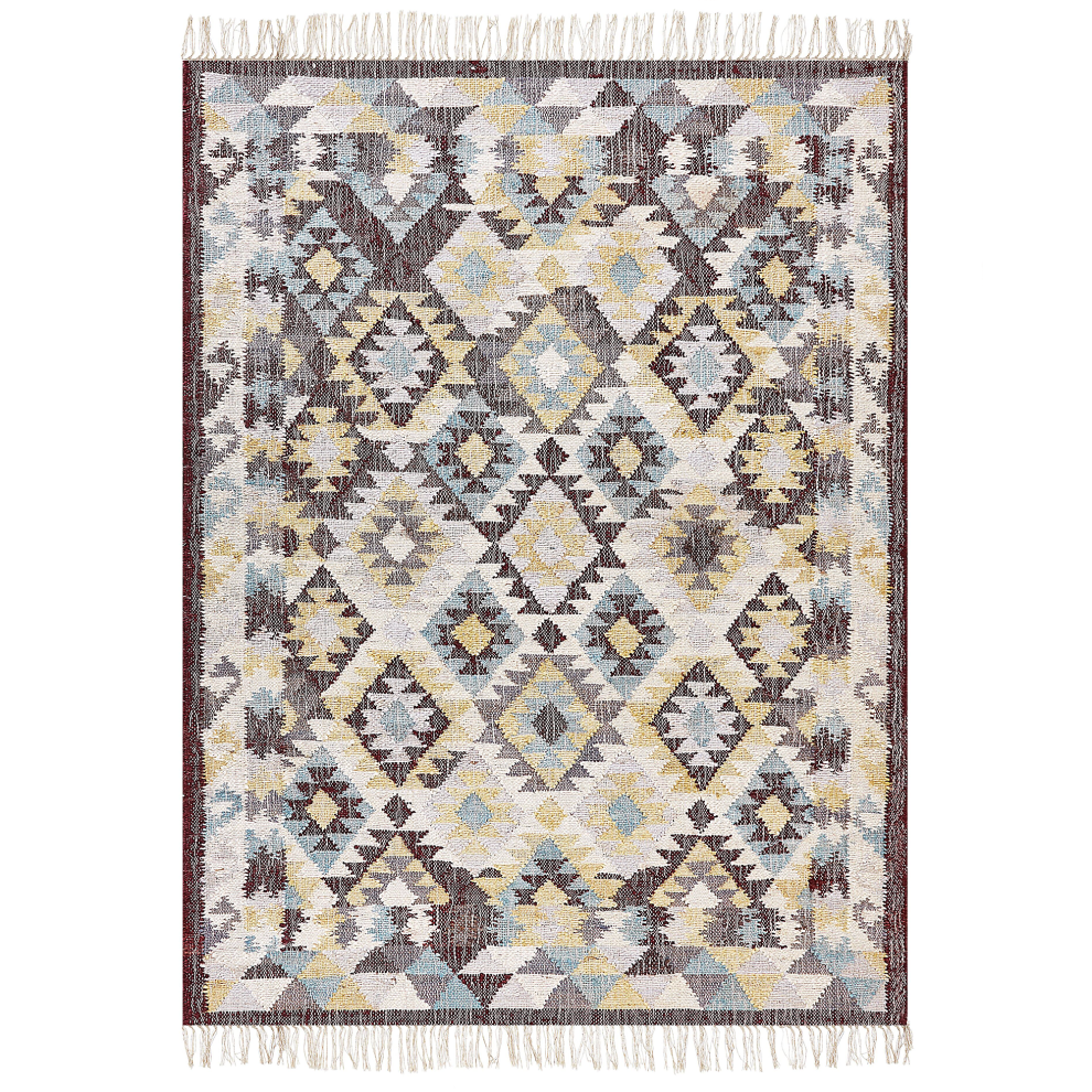 Beliani Rug Fener Multicolour 160 X 230 Cm Jute