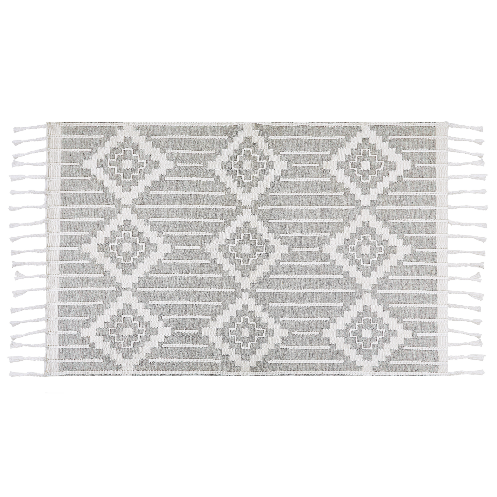 Beliani Outdoor Rug Tabiat Grey 140 X 200 Cm