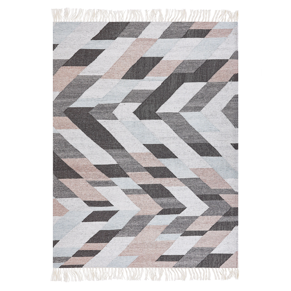 Beliani Rug Nakkas Multicolour 140 X 200 Cm Jute
