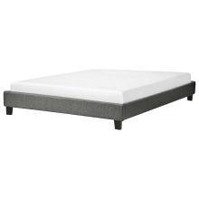 Bed without Headboard Fabric ROANNE 160 x 200 cm (EU King Size) Grey