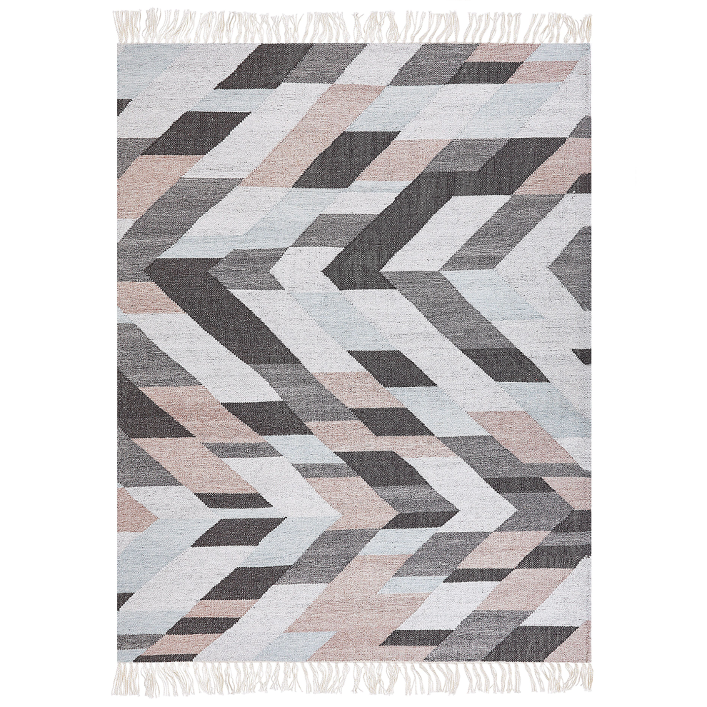 Beliani Rug Nakkas Multicolour 160 X 230 Cm Jute