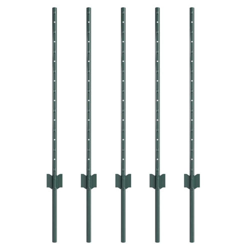 VidaXL vidaXL Eingebetteter Zaunpfosten 5 Stk. Grün 120 cm 1