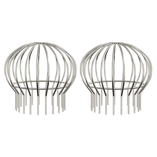 VidaXL vidaXL Gutter Leaf Guard 2 pcs Silver 160 mm Stainless Steel 2