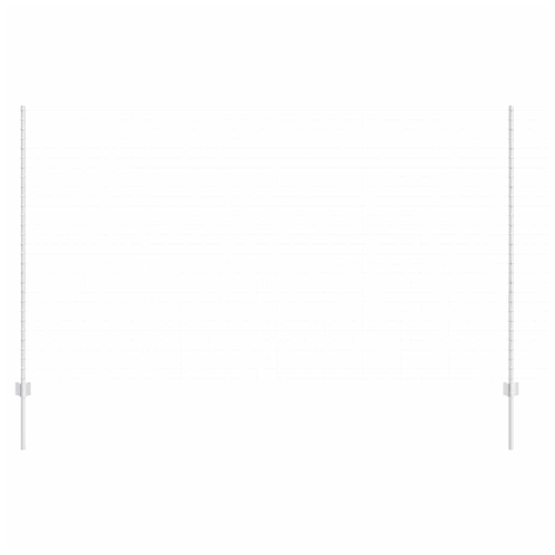 VidaXL vidaXL Eingebetteter Zaunpfosten 11 Stk. Silber 200 cm 2