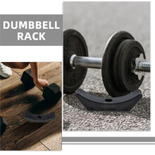 4Pcs Dumbbell Rack Hollow Dumbbell Stand Cushioned Noise Reduction Holder Home Gym Fitness Storage