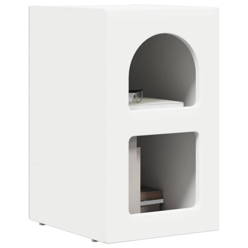 VidaXL vidaXL Bedside Table White 29.5 x 35 x 50 cm Engineered Wood 2