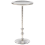 Beliani Side Table MEDA Metal Silver 1