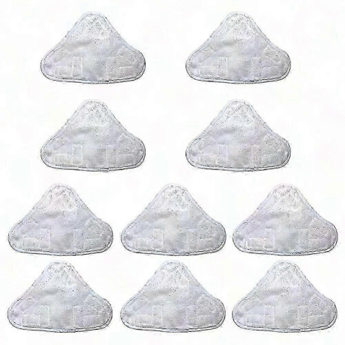 H2o Mop X5 Steam Cleaner Replacement Pads, 10-pack Microfiber Cloth Refills