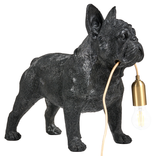 Beliani Table Lamp Dog BAXTER Black