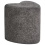 Beliani Pouffe SCOTIA Chenille Dark Grey 1