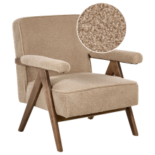 Armchair EVJE Boucle Sand Beige
