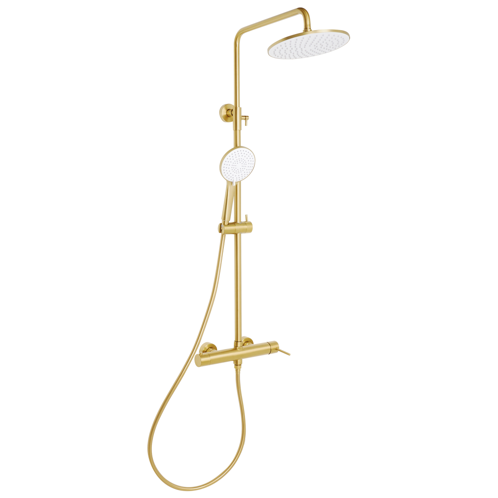 Beliani Mixer Shower Set With Rainshower Puyehue Gold