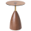 Beliani Side Table WALLIS Tempered Glass Brown 1