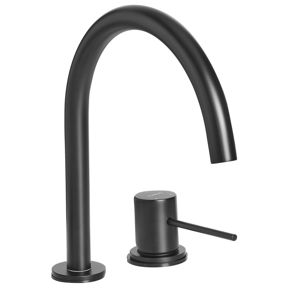 Beliani Basin Mixer Tap Colico Brass Black