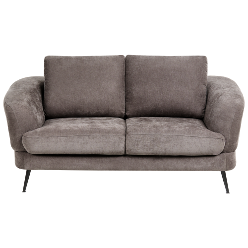 Beliani Sofa 2 Seater KJAER Chenille Taupe