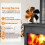 Fireplace fan, black 4