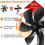 Fireplace fan, black 5