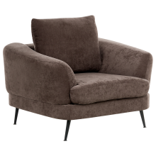 Armchair KJAER Chenille Dark Brown