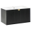 Beliani Wall Mounted Vanity Unit with Basin BONAIRE Black 1