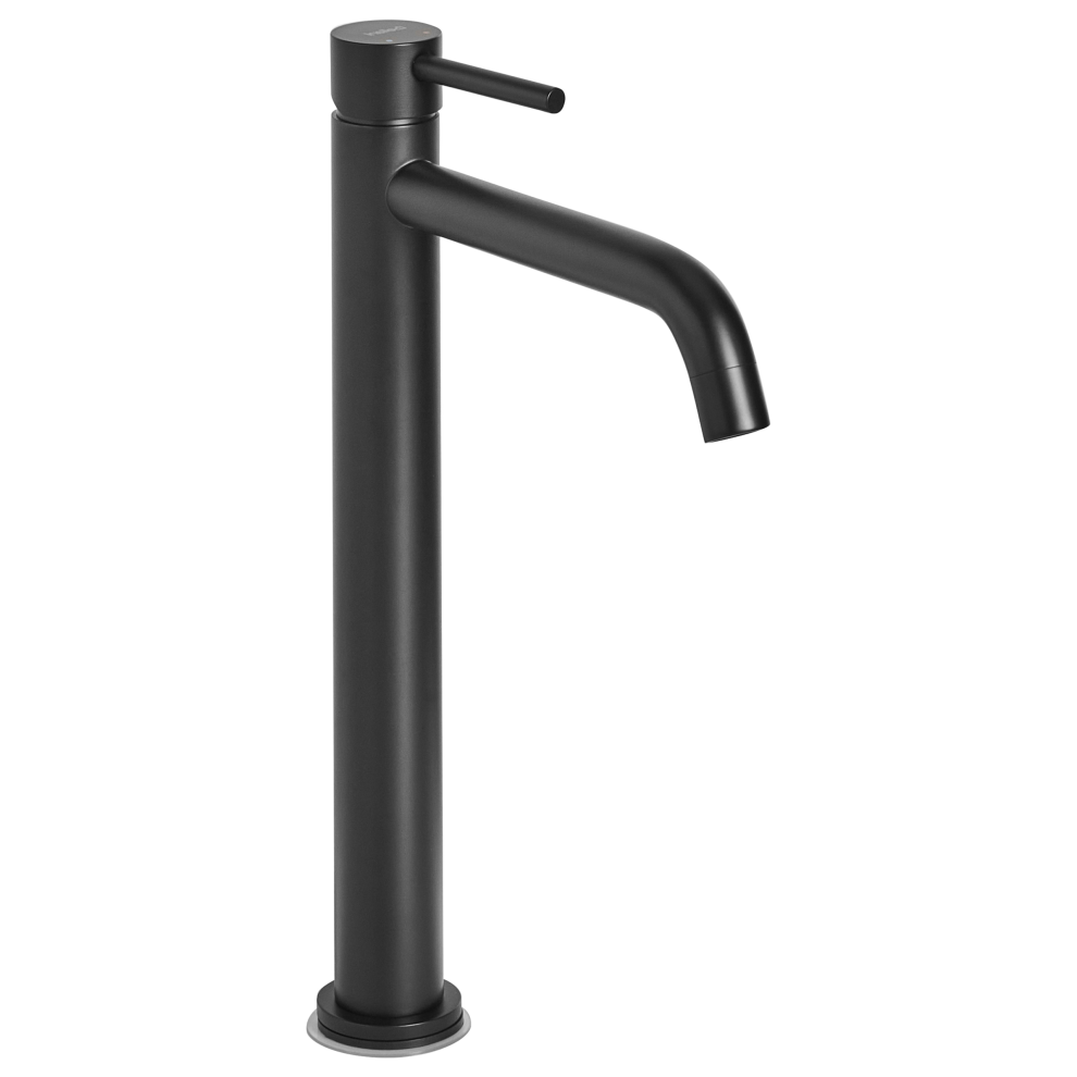 Tall Basin Mixer Tap Salinas Brass Black 4069605030948