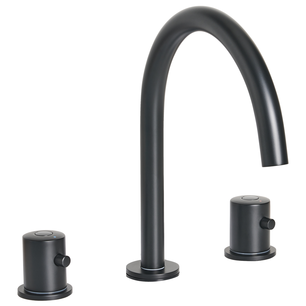 Beliani Basin Mixer Tap Pilcomayo Brass Black