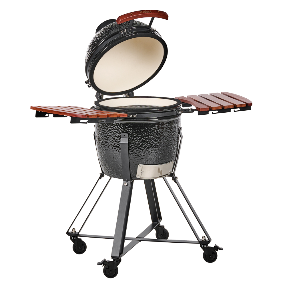 Beliani Charcoal Bbq Grill Kamado Ceramic Black