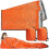 4 Pack Outdoor Emergency Warm Sleeping Bag Orange 4