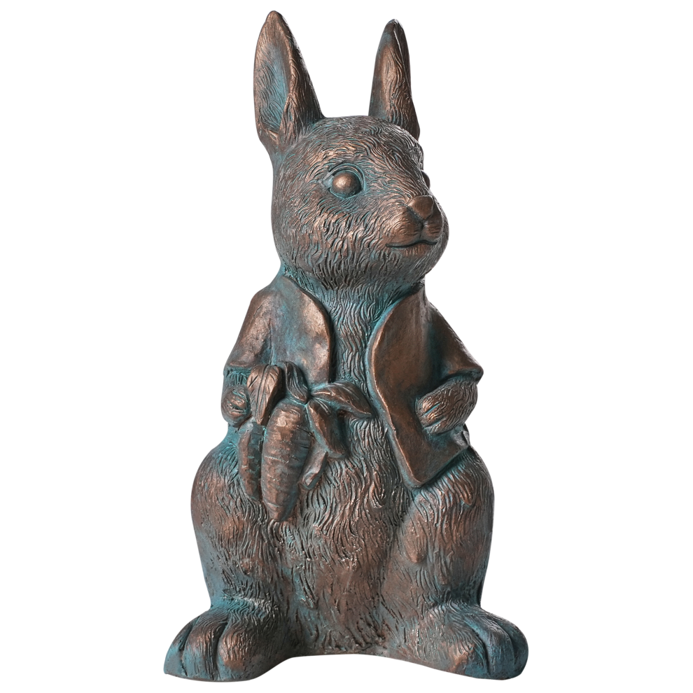 Beliani Garden Figurine Tondon Rabbit Brown