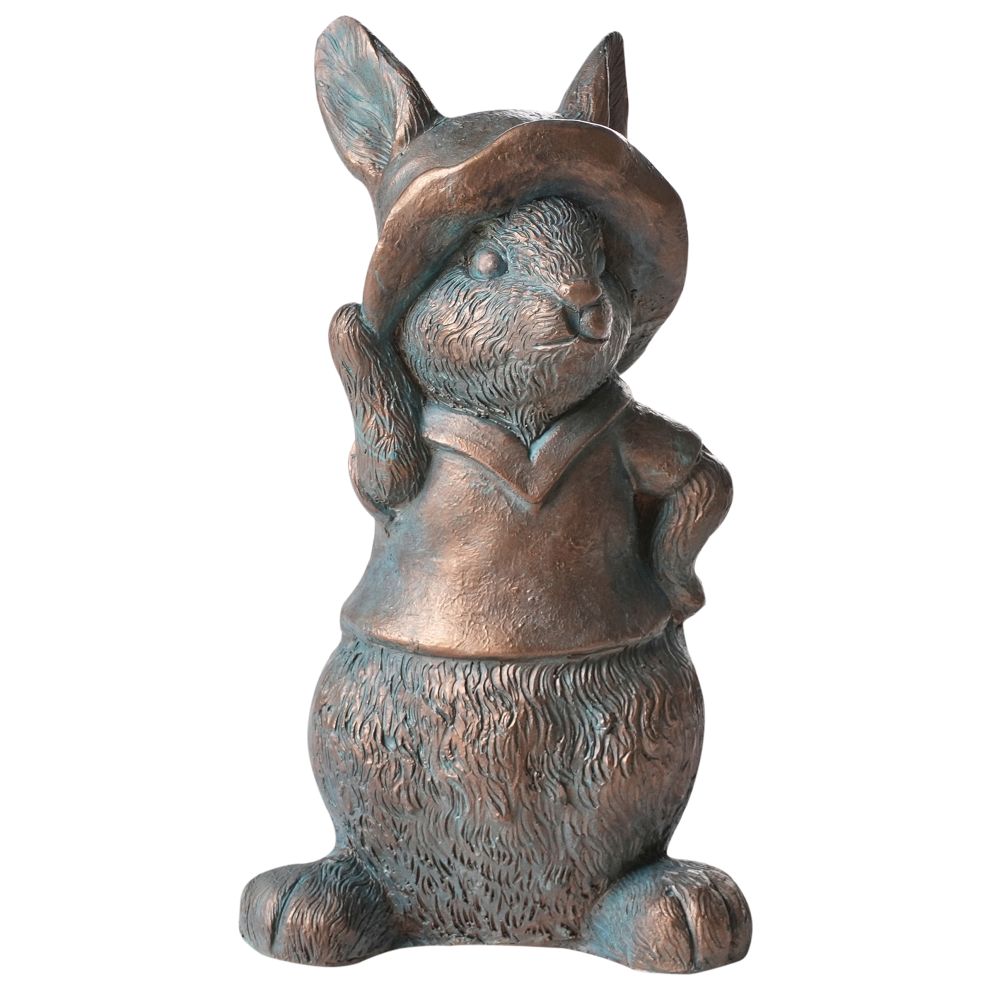 Beliani Garden Figurine Konakry Rabbit Brown