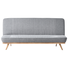 Sofa Bed 2 Seater KALFAFEL Fabric Grey