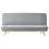 Beliani Sofa Bed 2 Seater KALFAFEL Fabric Grey 1