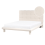 Beliani Bed Boucle CRESSAT 140 x 200 cm (EU Double) Off-White 1