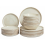 Beliani Set of 24 Dinnerware HOPS Stoneware Light Beige 1