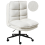 Beliani Office Chair ADDISON Boucle White 1