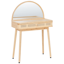 Dressing Table with Mirror RANCHERIA Light Brown