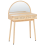 Beliani Dressing Table with Mirror RANCHERIA Light Brown 1