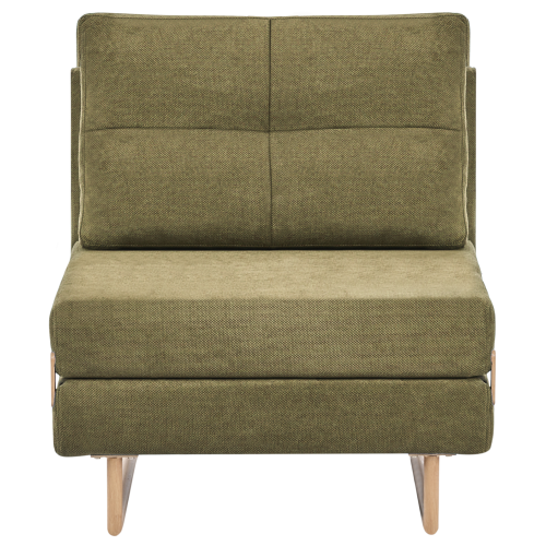 Beliani Single Sofa Bed JERSLEV Fabric Green