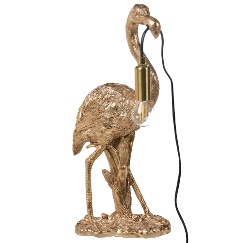Beliani Table Lamp Flamingo VICE Gold