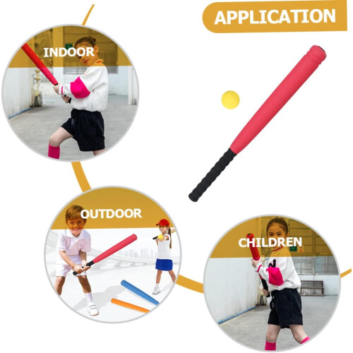 5pcs Inflatable Baseball Bat Floating Baseball Inflatable Props Baseball Themed Party Decorations 2