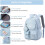 Schoolrugzak voor meisjes, blauw 4