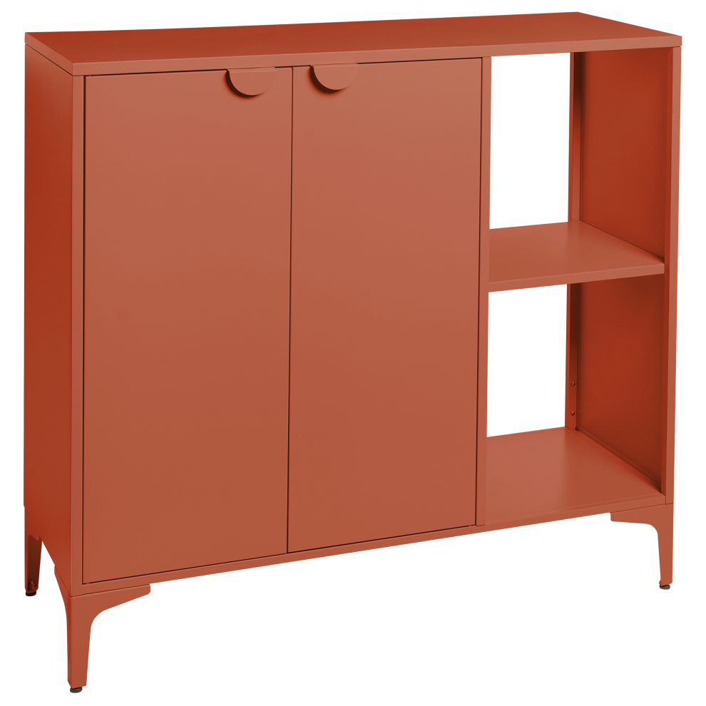 Beliani 2 Door Sideboard Ardura Metal Golden Brown