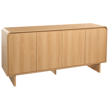 4 Door Sideboard DELORAINE Light Brown